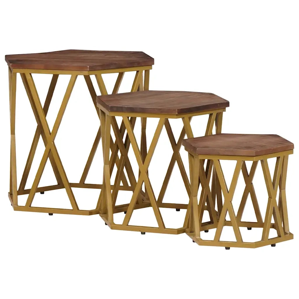 Tavolini da salotto | Tavolino da caff¨¨ | Tavolino da Soggiorno Marrone 55 x 55 x 50 cm
