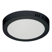 LÚZETE - DOWNLIGHT LED SUPERFICIE CIRCOLARE 24W 3000K-6000K Ø 29,5 CM NERO