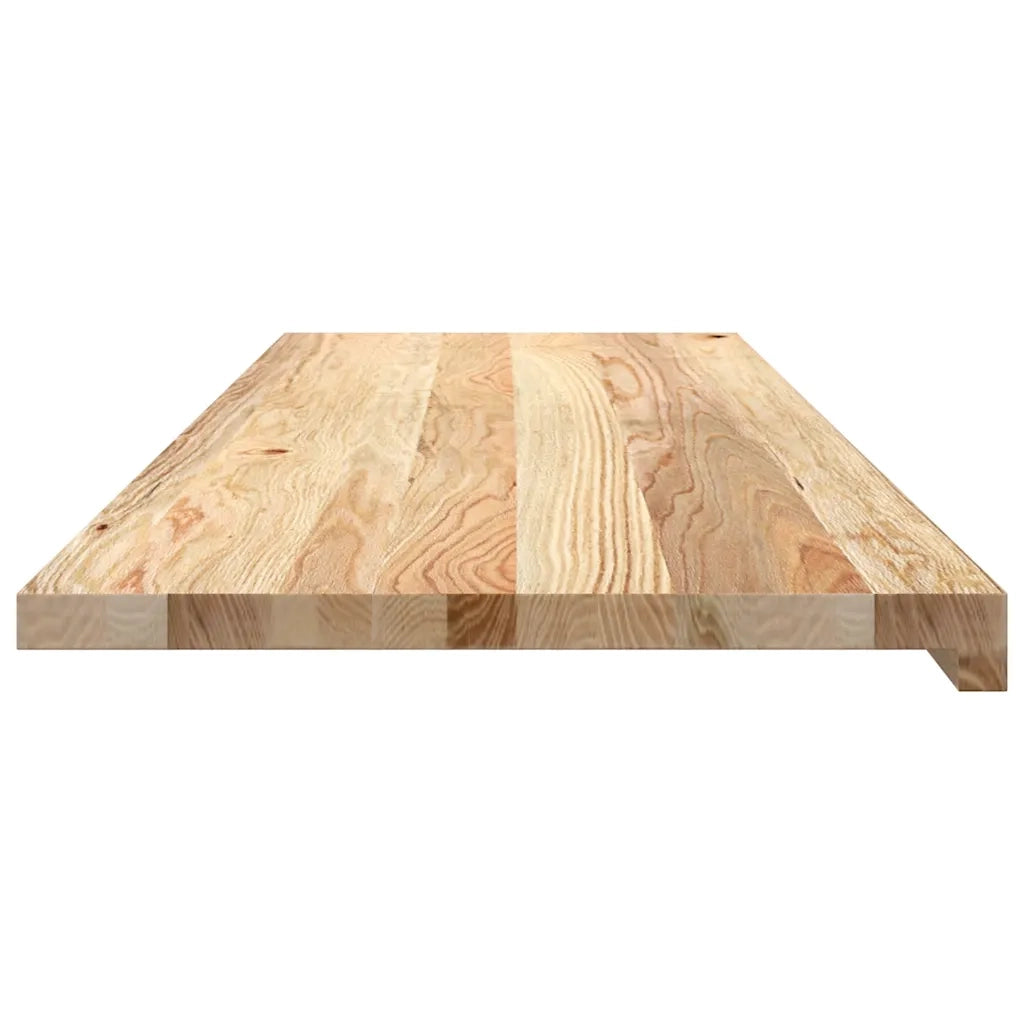 Davanzali 2 pz Non Trattati 120x40x2cm Legno Massello di Rovere 4009122