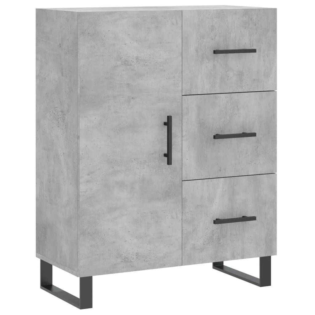 Buffet credenza cassettiera armadio mobile contenitore organizer per cucina soggiorno salotto 69,5 x 34 x 90 cm legno ingegnerizzato grigio 02_0032047