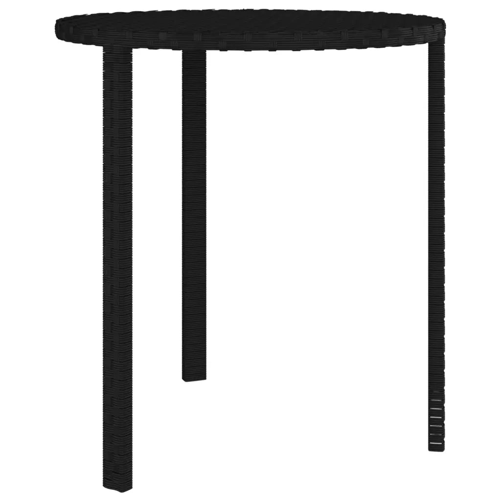 Tavolini da Giardino 3 pz | Tavolino da esterno Neri in Polyrattan