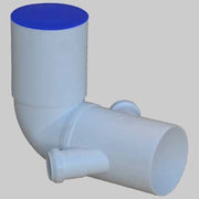 CURVA WC PROLUNGATA BIANCA CON DOPPIO ATTACCO BICCHIERE DX  SX  110x4040     WAVIN