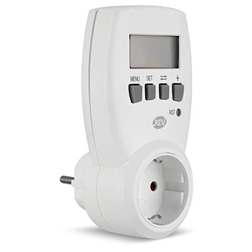 REV 002580 Misuratore di Consumo Energetico display LCD 3500 W 16 A 230 V colore Bianco
