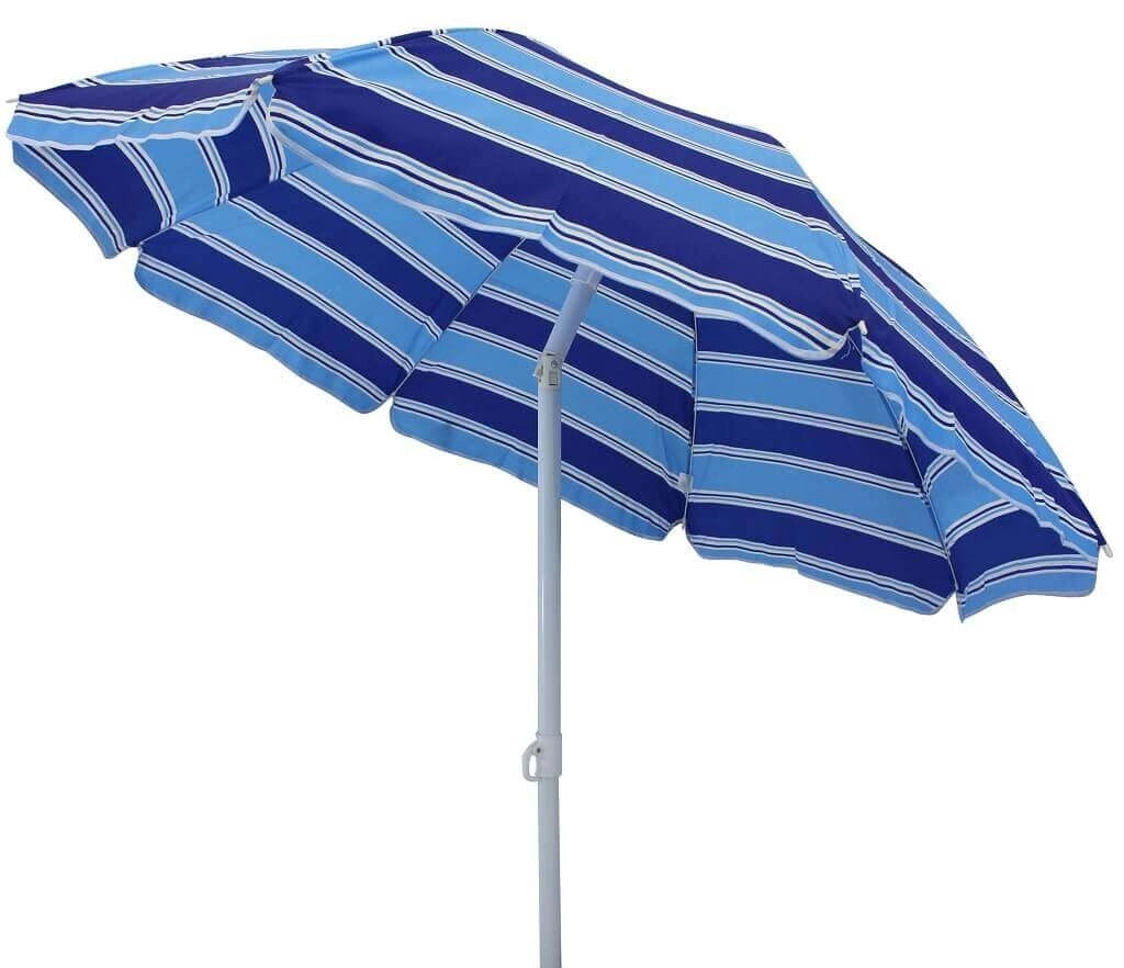 Ombrellone da spiaggia poly Rotondo 1 80 m in acciaio poliestere - STANLEY
