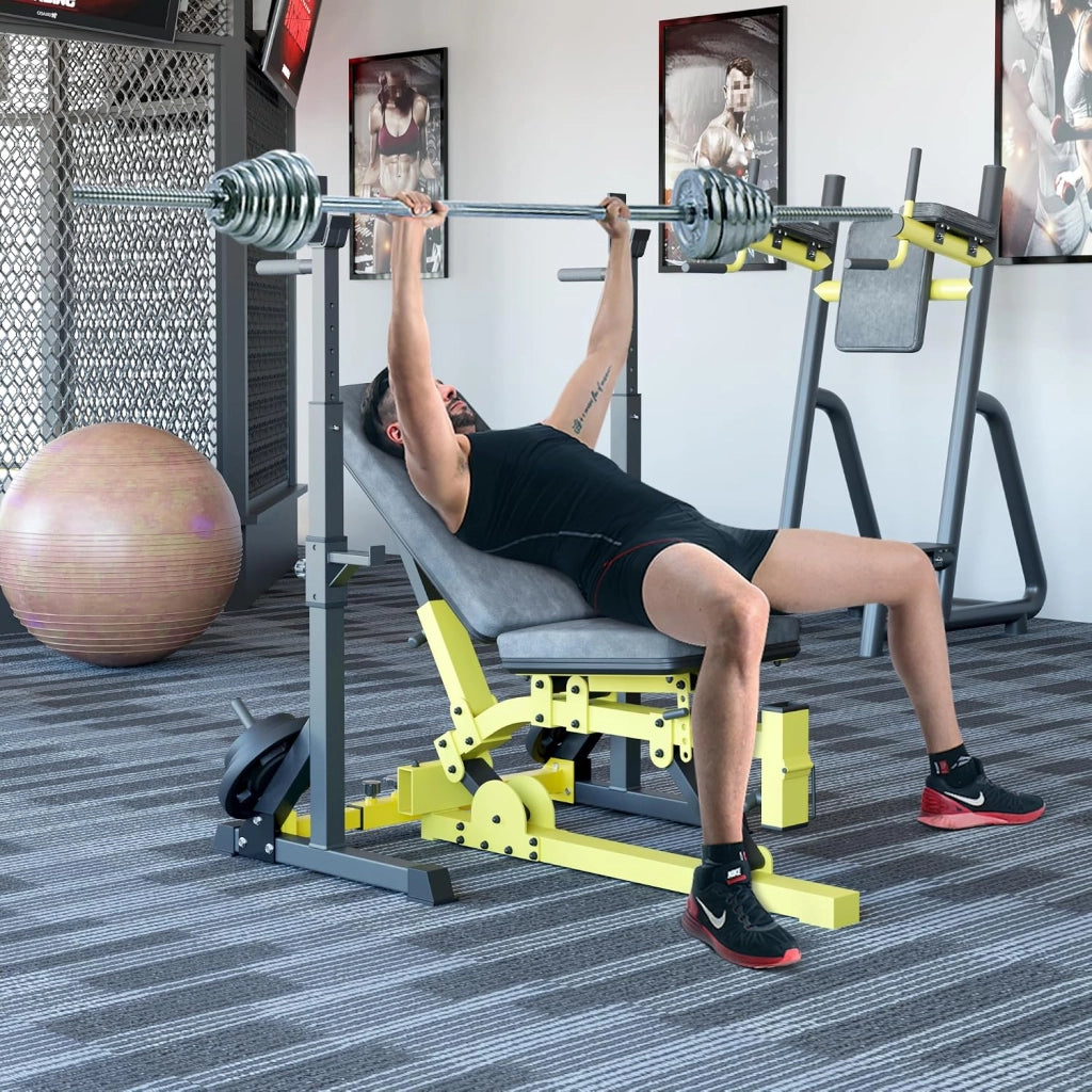 Rack da Squat, Supporto Bilanciere Regolabile, Stand per Sollevamento Pesi Multifunzione per casa, palestra Max 250 KG