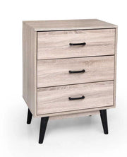 ARES CASSETTIERA A 3 CASSETTI IN LEGNO 60 X 40 X 80 CM COLORE ROVERE