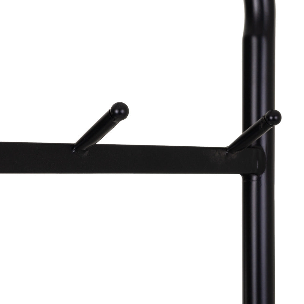 Mobile da ingresso con Sgabello e specchio in metallo e legno grigio 77x45x181,5h