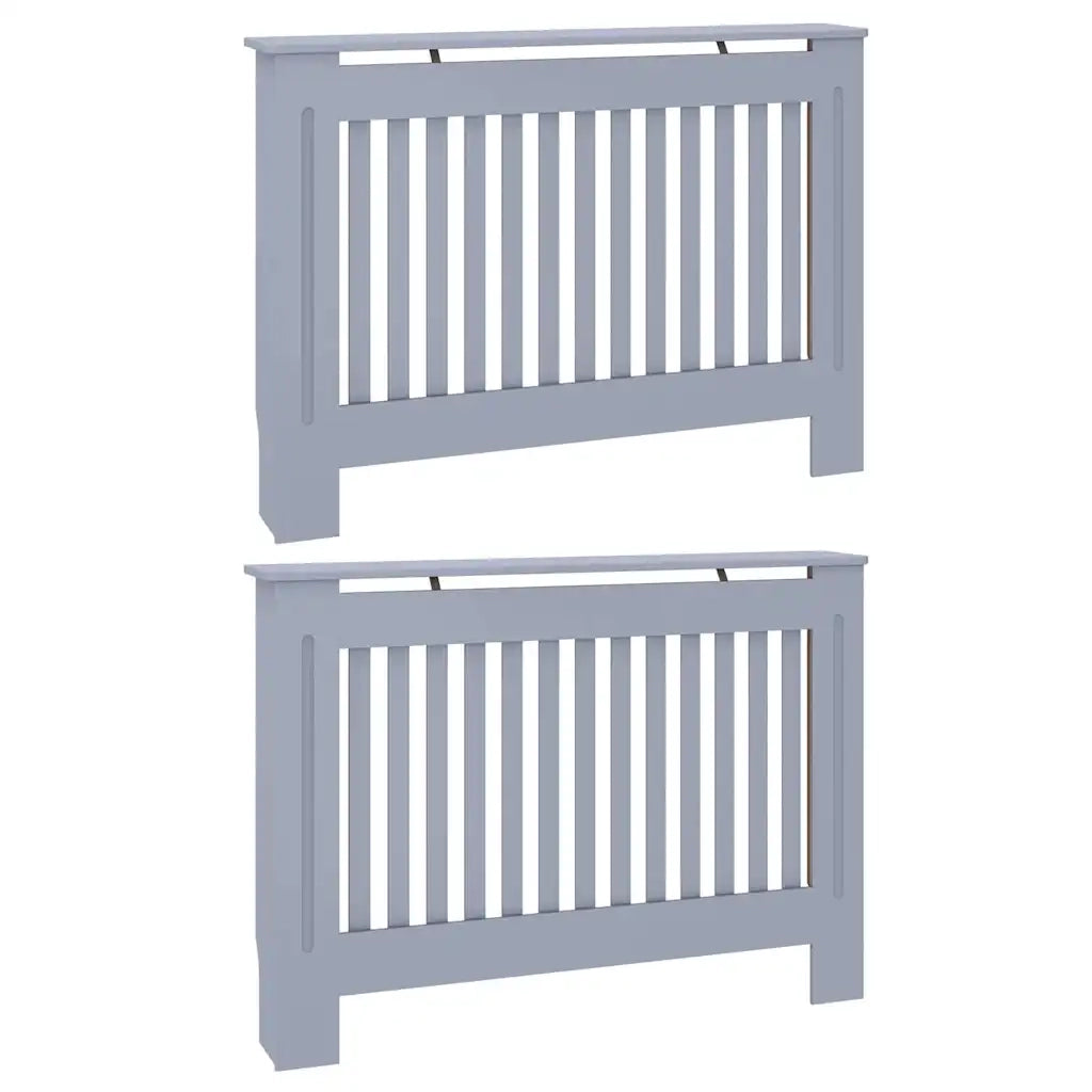 Copertura per radiatori 2 pz Grigio 112 x 19 x 81,5cm CFW5786355