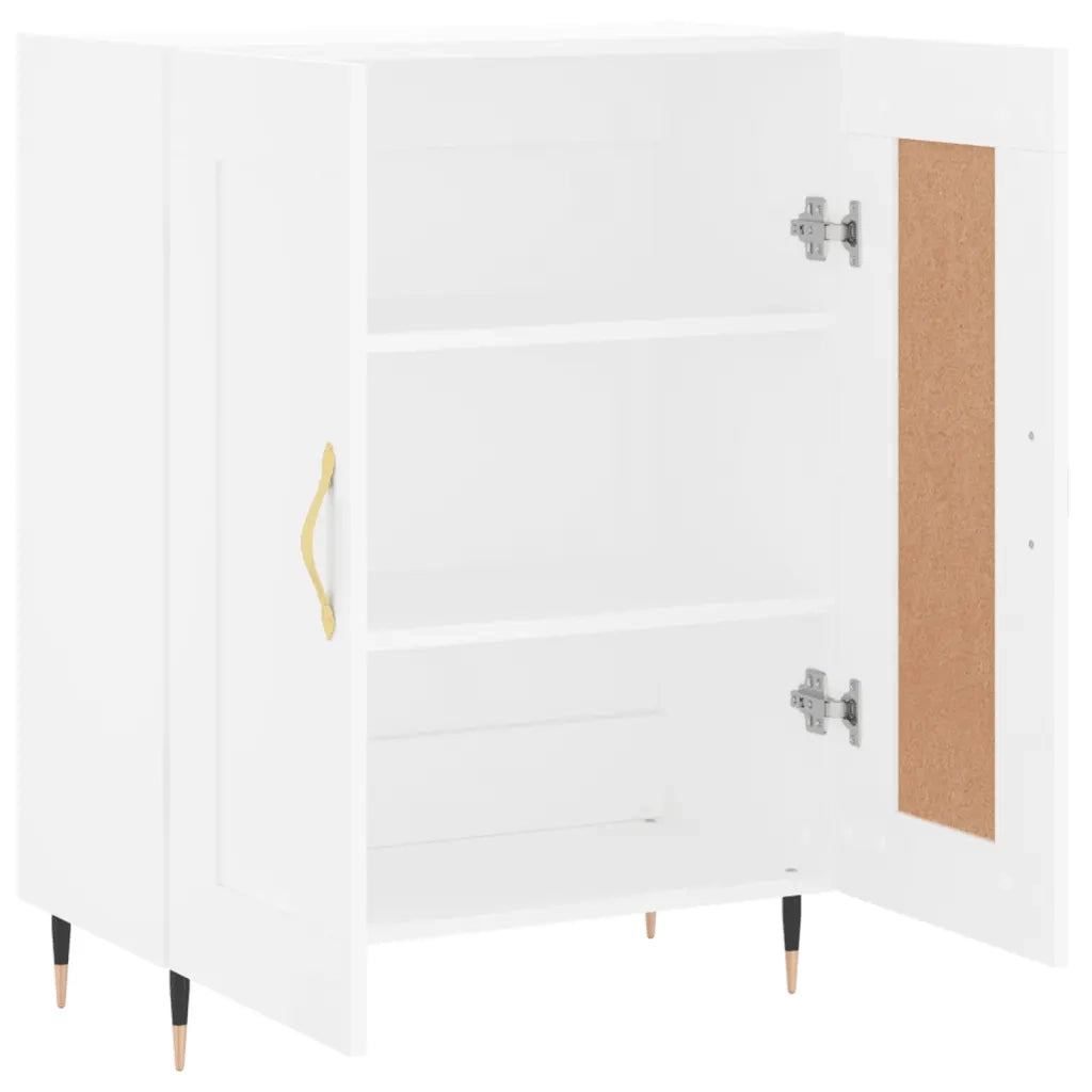 Credenza | Madia | Buffet da pranzo | Armadio da pranzo Bianca 69,5x34x90 cm in Legno Multistrato