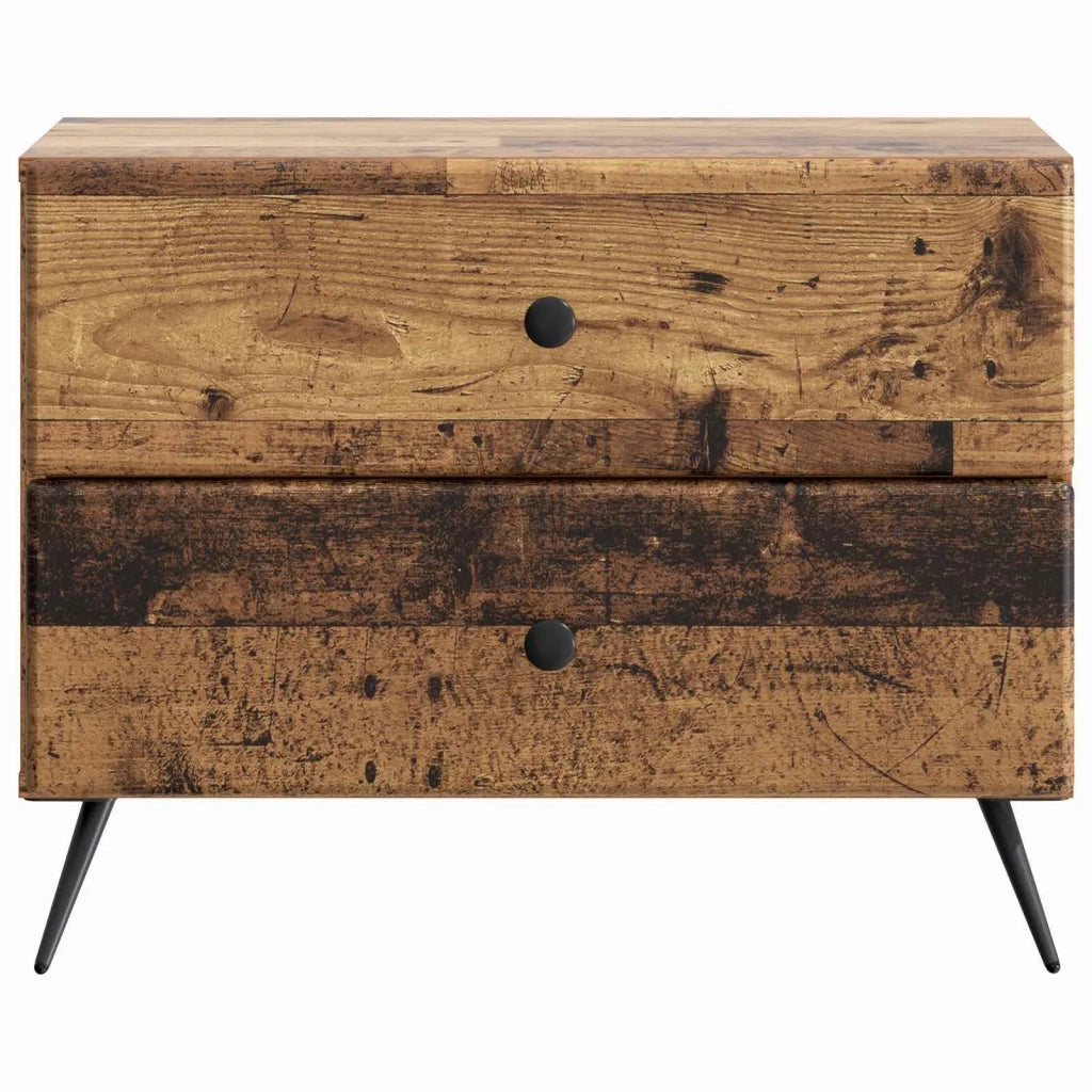 Armadio da Notte con cassetto Legno antico 62 x 34,5 x 47,5 cm 895473