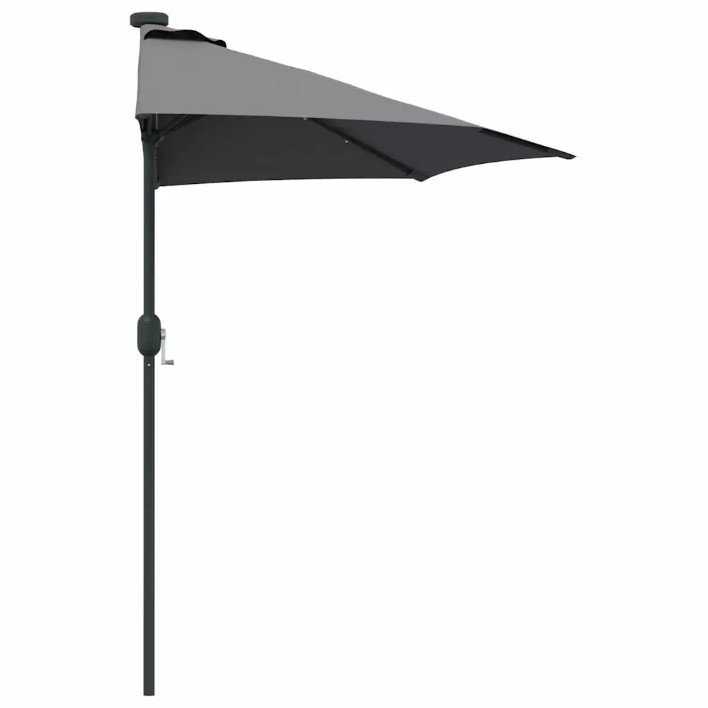Ombrello da giardino-Ombrellone da spiaggia Antracite 294 x 150 x 223 cm