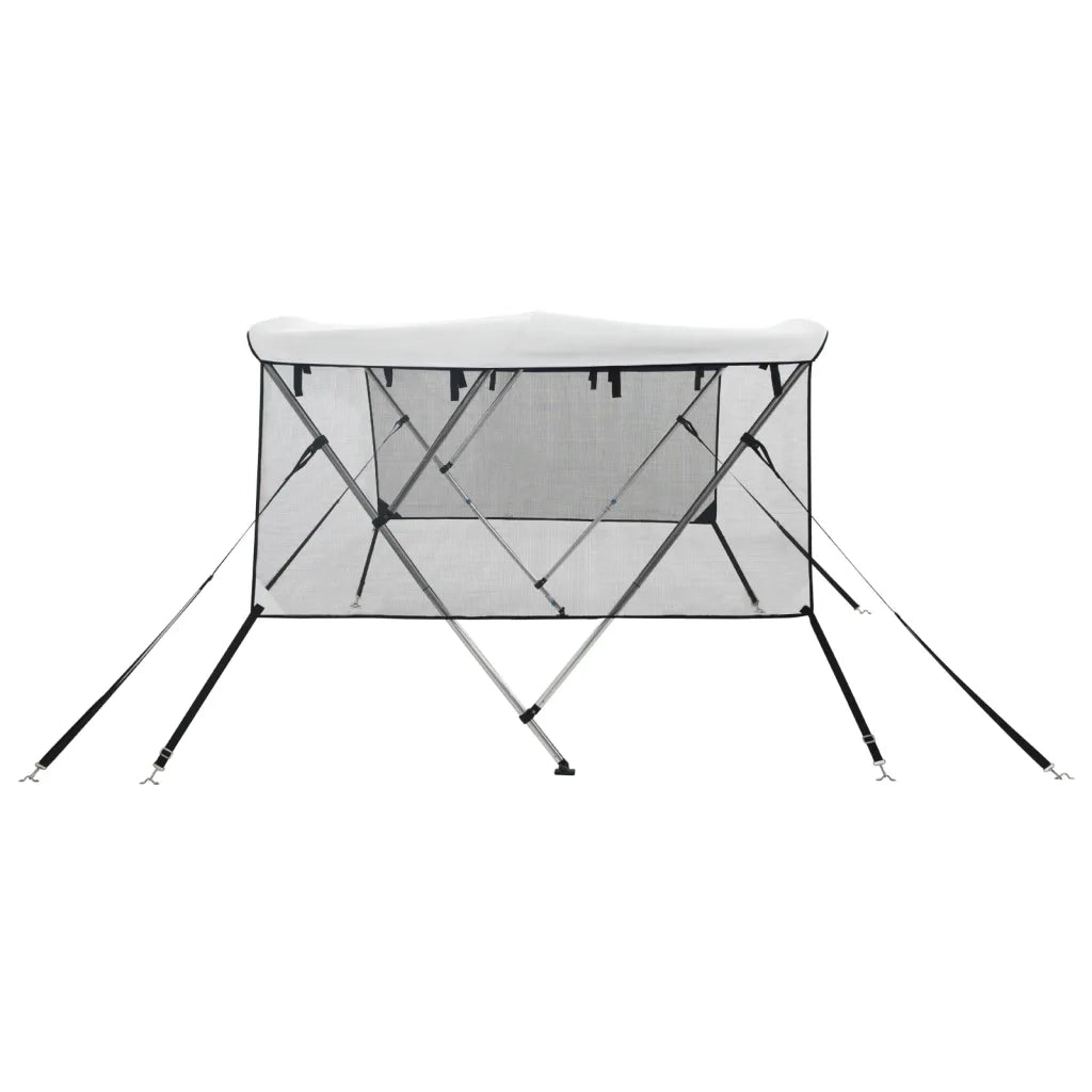 Bimini di Prua Pareti Laterali Rete 3 Archi 183x(137-152)x137cm