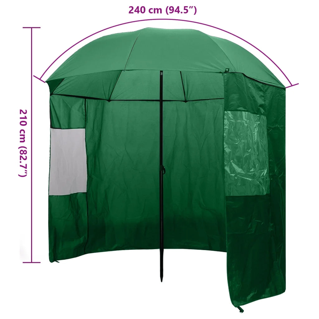 Ombrello da Pesca Verde 240x210 cm cod mxl 14117