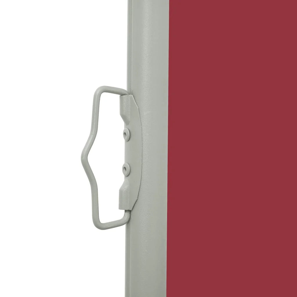 Tenda da sole laterale retrattile/schermo privacy per patio giardino terrazza balcone 120 x 500 cm rosso 02_0007225