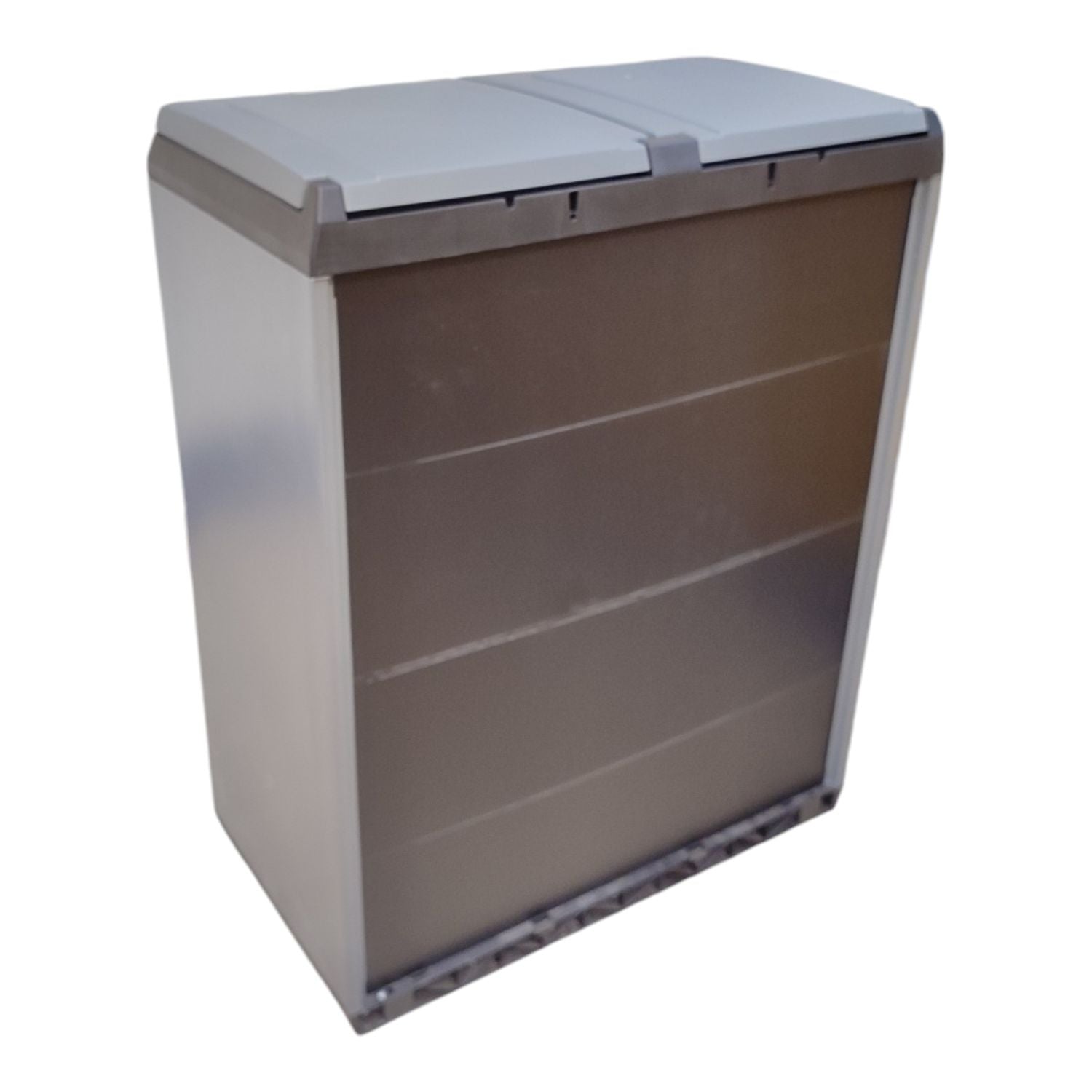 ARMADIO PLASTICA RACCOLTA DIFFERENZIATA 68X39X85 KETER SPLIT BASIC GRIGIO