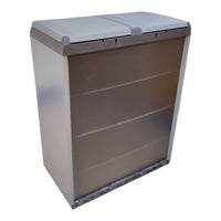 ARMADIO PLASTICA RACCOLTA DIFFERENZIATA 68X39X85 KETER SPLIT BASIC GRIGIO