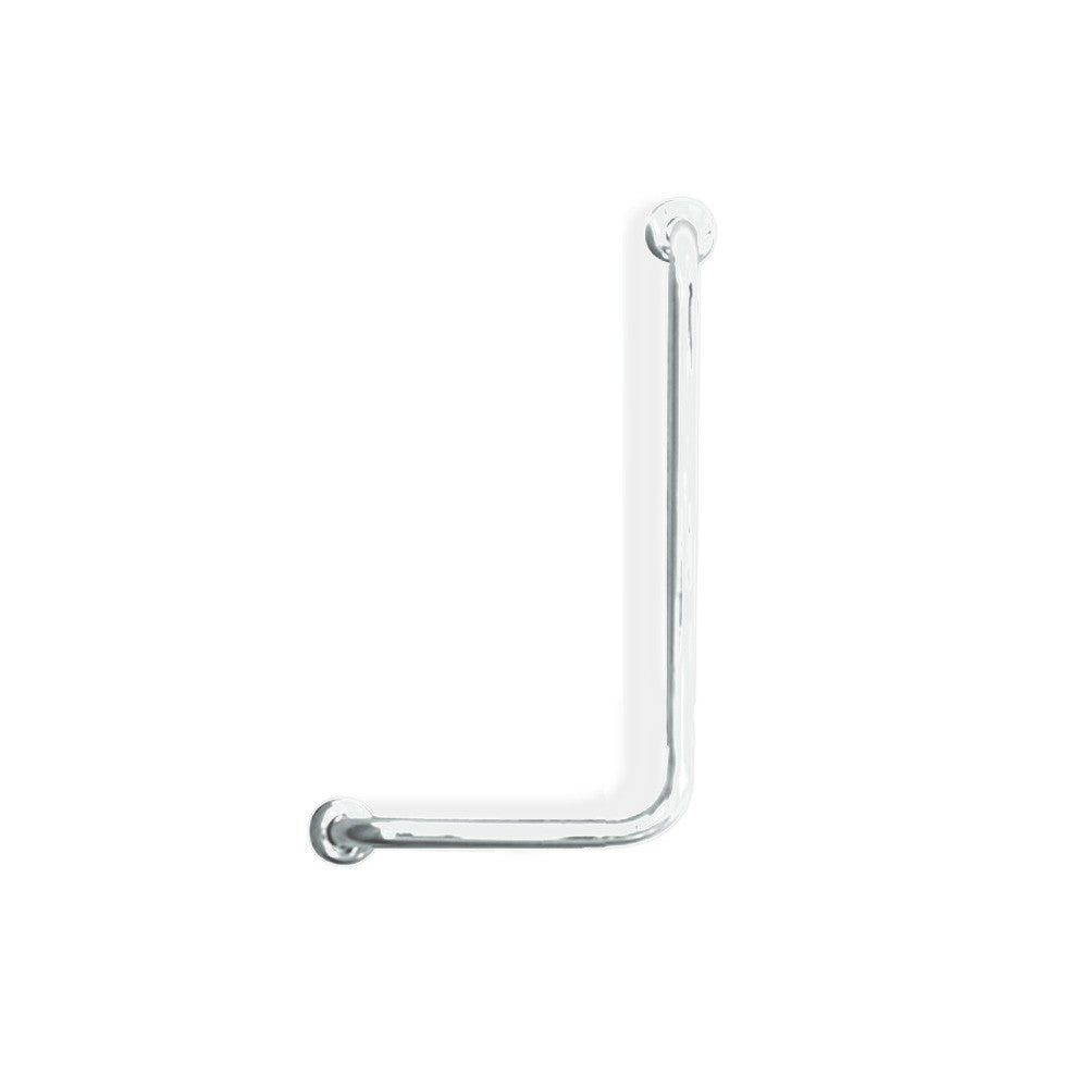 Maniglia sicurezza bgani disabili 50x50 verticale inox bianco, goman