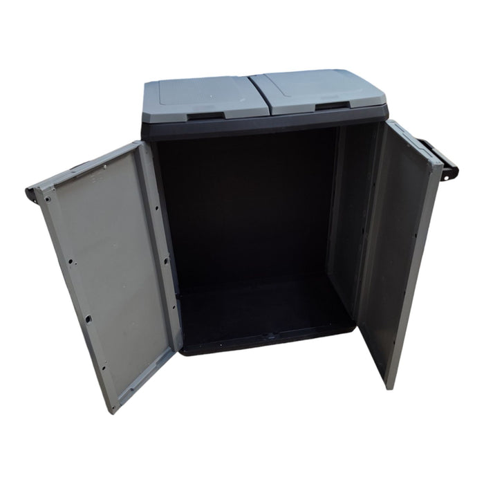 ARMADIO PLASTICA RACCOLTA DIFFERENZIATA 68X39X85 KETER SPLIT BASIC GRIGIO