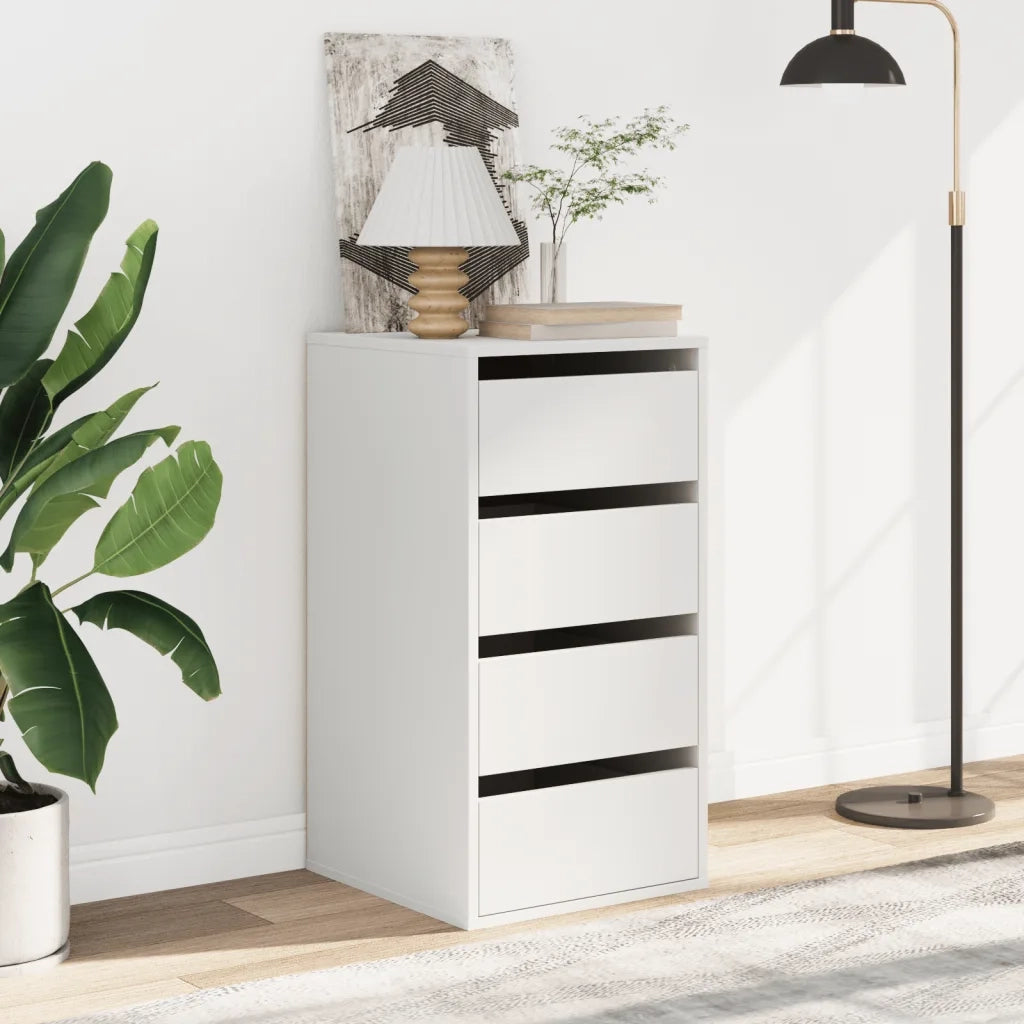 Cassettiera Bianca 40x41x76 cm in Legno Multistrato 852861