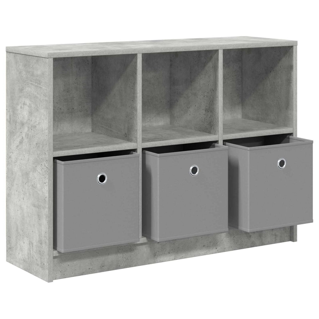 Credenza con cassetto Grigio cemento 88,5 x 27,5 x 63,5 cm 8000511