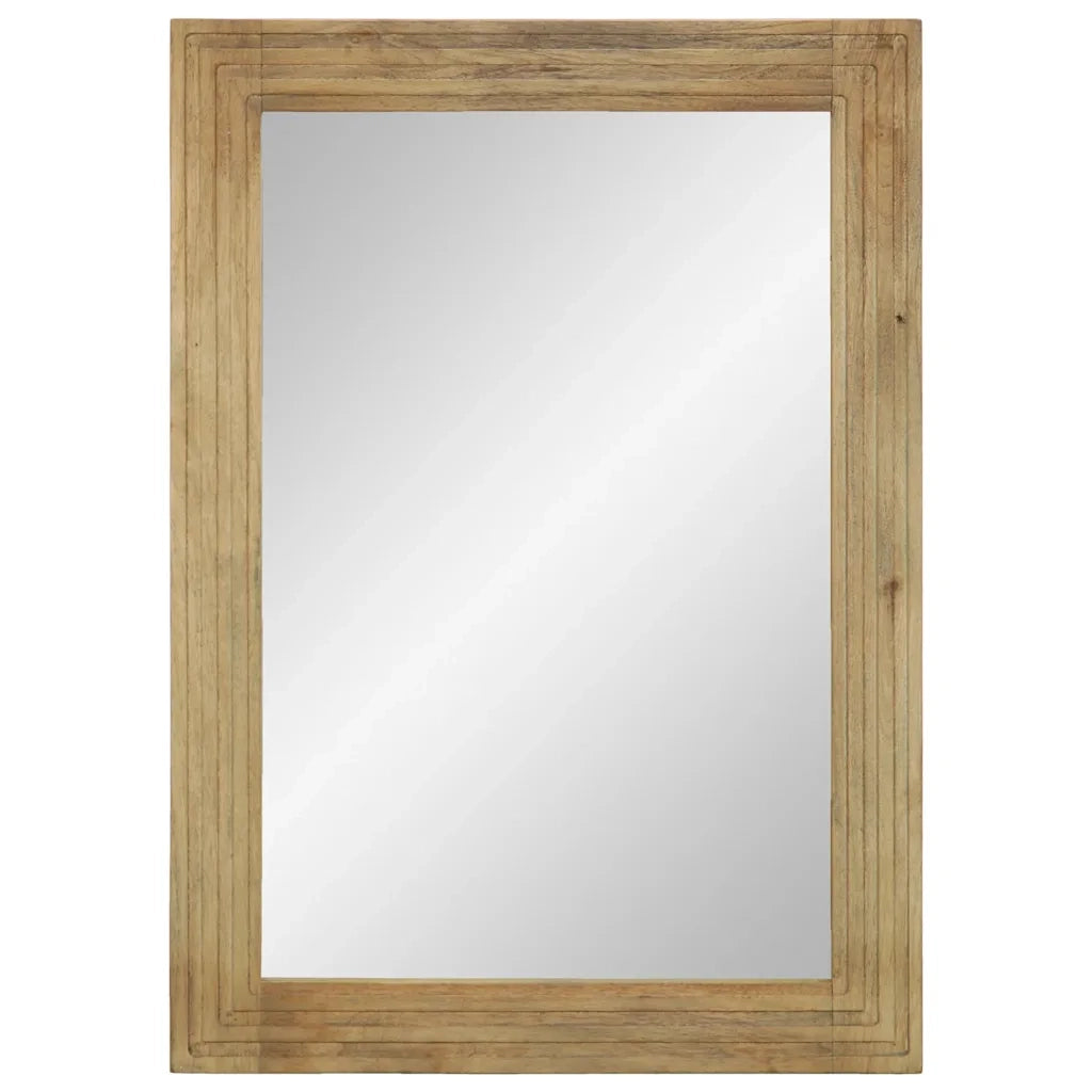 Specchio da Bagno Marrone 50x70x3 cm in Legno Massello di Mango 4017751