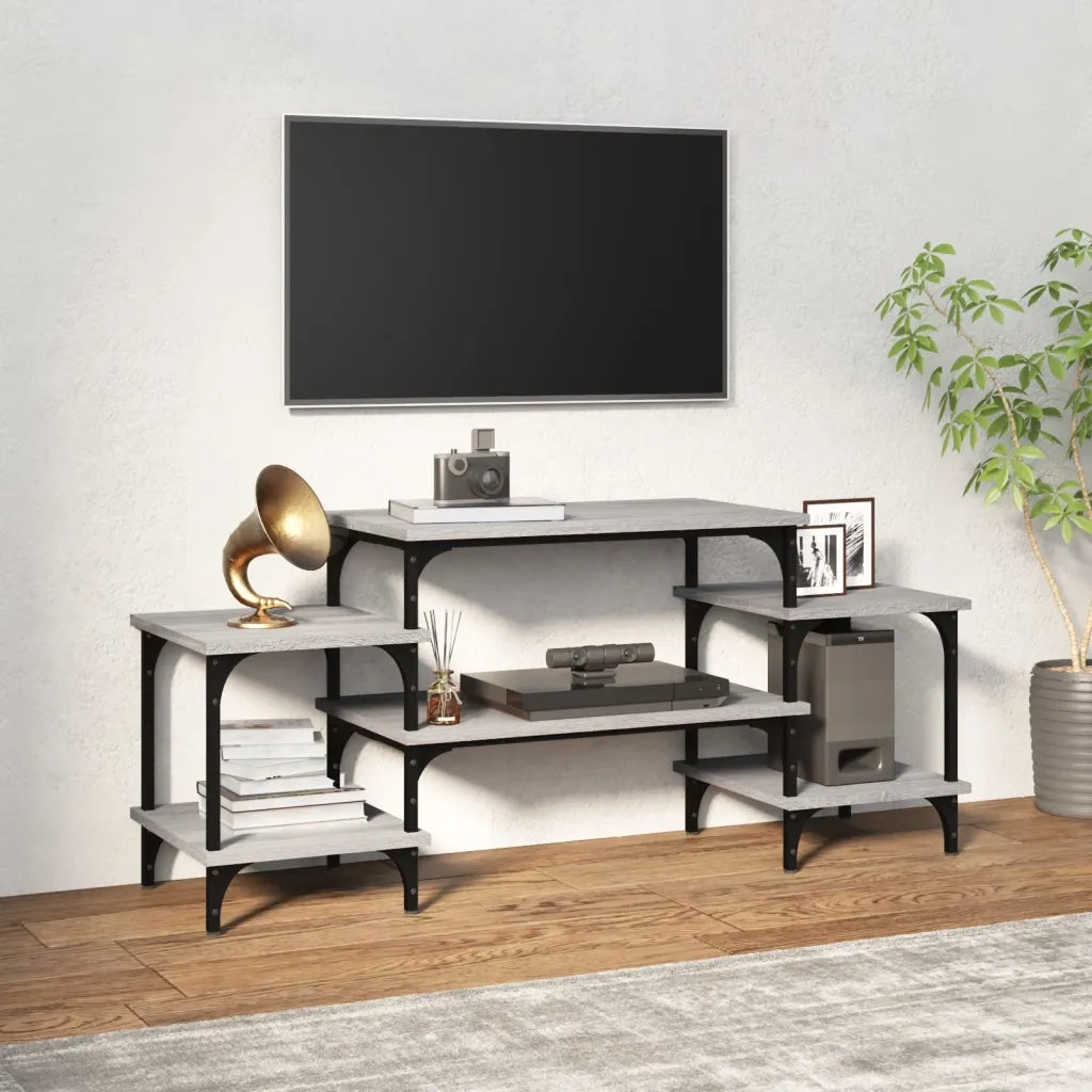 Mobile Porta TV-Mobile per TV-Credenza TV Grigio Sonoma 117x35x52 cm in Legno Multistrato