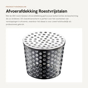 Afvoerafdekking 100 mm - Filtro di scarico in acciaio inossidabile - Schermo di scarico antiblocco per pavimenti - Resistente alla corrosione - Disegno a rubinetto - Installazione semplice