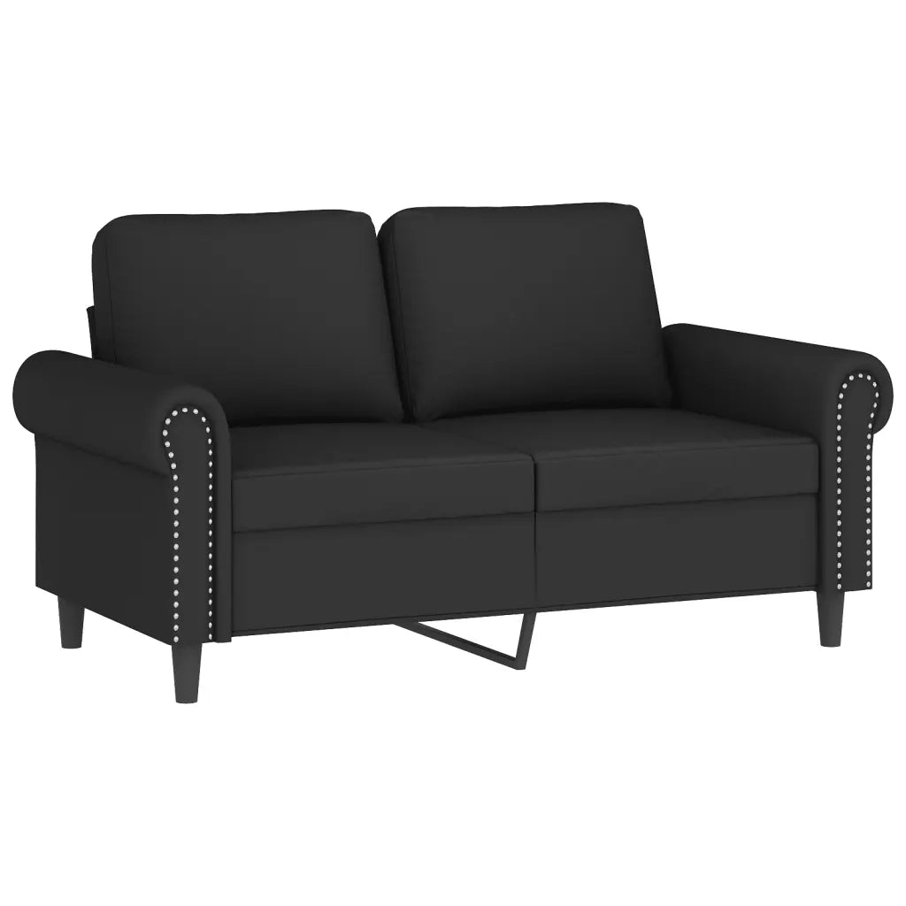 Set di Divani 2 pz con Cuscini Nero in Velluto 3202275