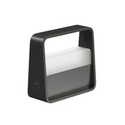 Lampada da Tavolo Portatile LED Bag 2W 3000K Bianco Caldo dimmerabile con Batteria Integrata Finitura Nero Opaco IP20 Design Elegante e Moderno