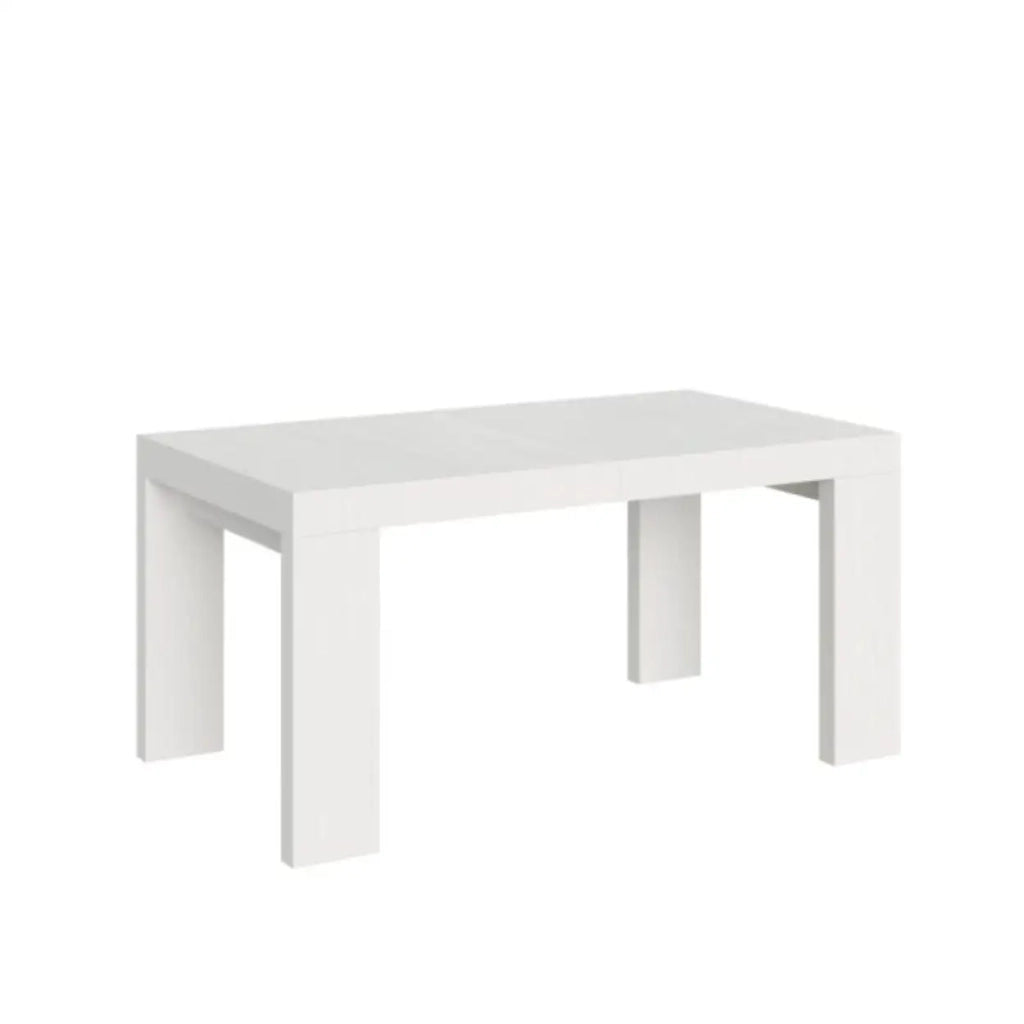 Tavolo allungabile 160/420x90 cm Roxell colore bianco frassino