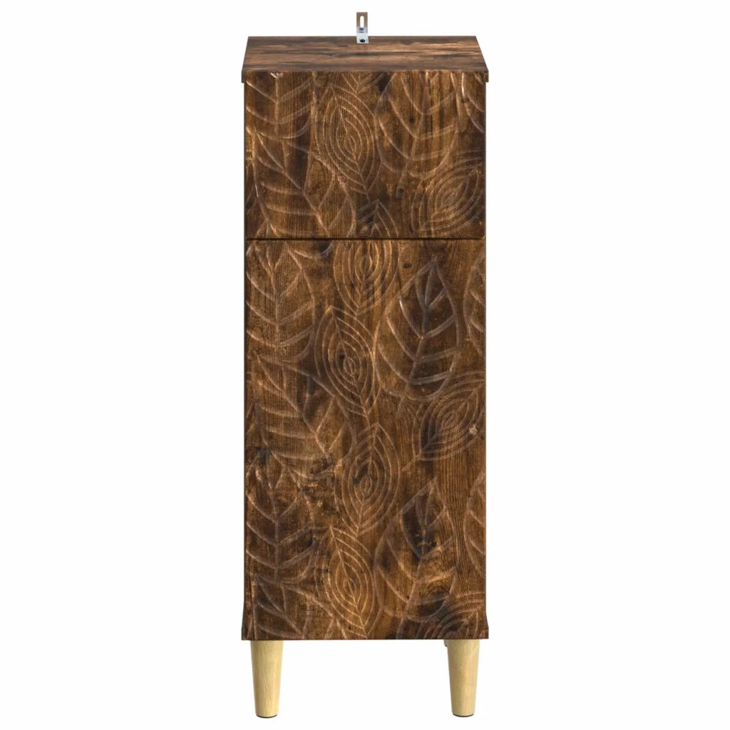 Mobiletto da Bagno DELFT Rovere Fumo 30 x 31 x 80 cm 897050