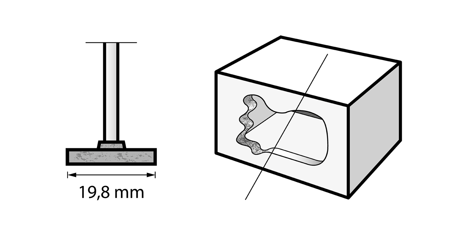 Moletta Dremel abrasiva al carburo di silicio 19,8 mm (85422) - 2615542232