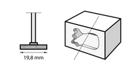 Moletta Dremel abrasiva al carburo di silicio 19,8 mm (85422) - 2615542232