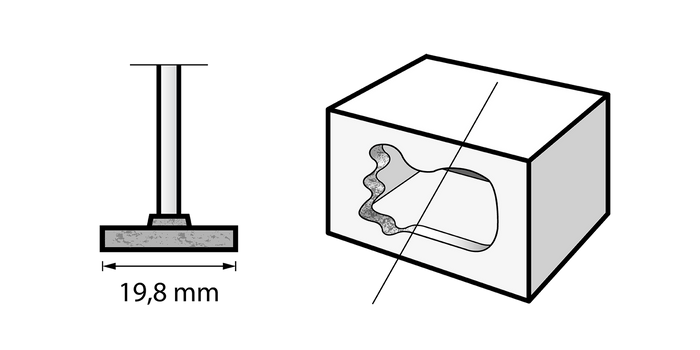Moletta Dremel abrasiva al carburo di silicio 19,8 mm (85422) - 2615542232