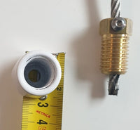 Tendifilo con cappuccio di rifinitura per tende 3000 con cavetto guida in acciaio - Colore Bianco 9010