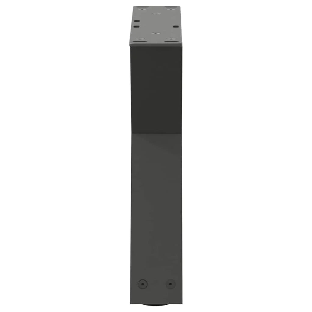 Set di 2 gambe regolabili per tavolino da caffè 30 x 31 cm stabilità moderna acciaio antracite 02_0056964