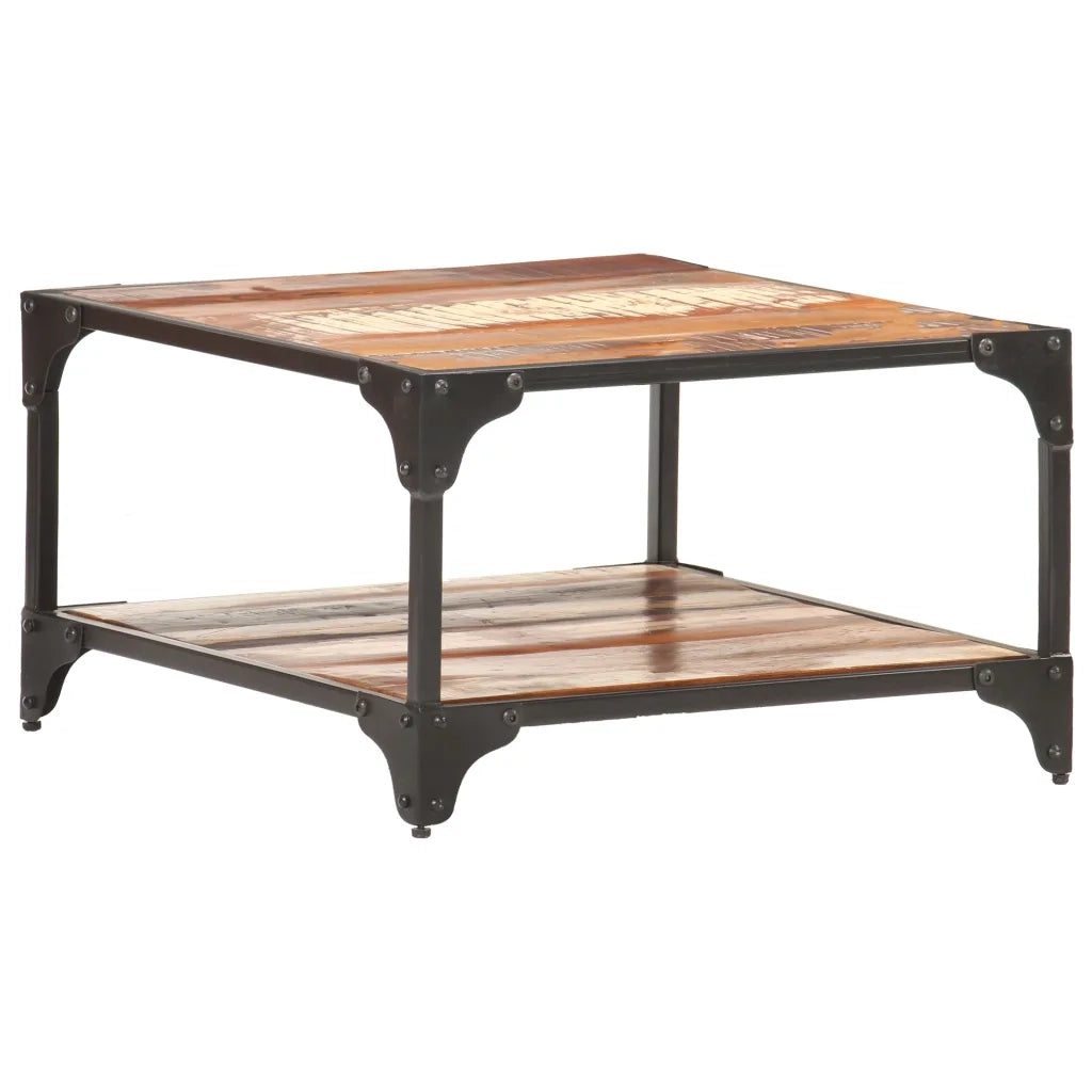 Tavolino da CaffÃ¨ 60x60x35 cm in Legno Massello di Recupero cod mxl 37367