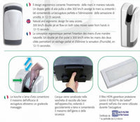 Asciugamani elettrico da parete - Tornado Protech SF - Plastica grigio