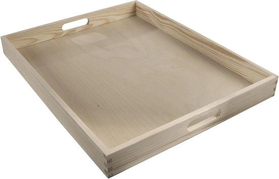 Dienblad grande rettangolare con maniglie - tavola per tè e caffè - 50 x 40 cm tavola quadrata 70x70