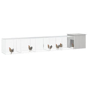 Gabbia per Polli Grigia 600x91x100 cm Acciaio Zincato 3106463