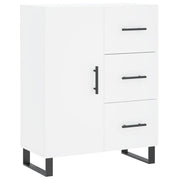 Buffet credenza cassettiera mobiletto mobile contenitore organizer per cucina soggiorno salotto 69,5 x 34 x 90 cm legno ingegnerizzato bianco 02_0030412