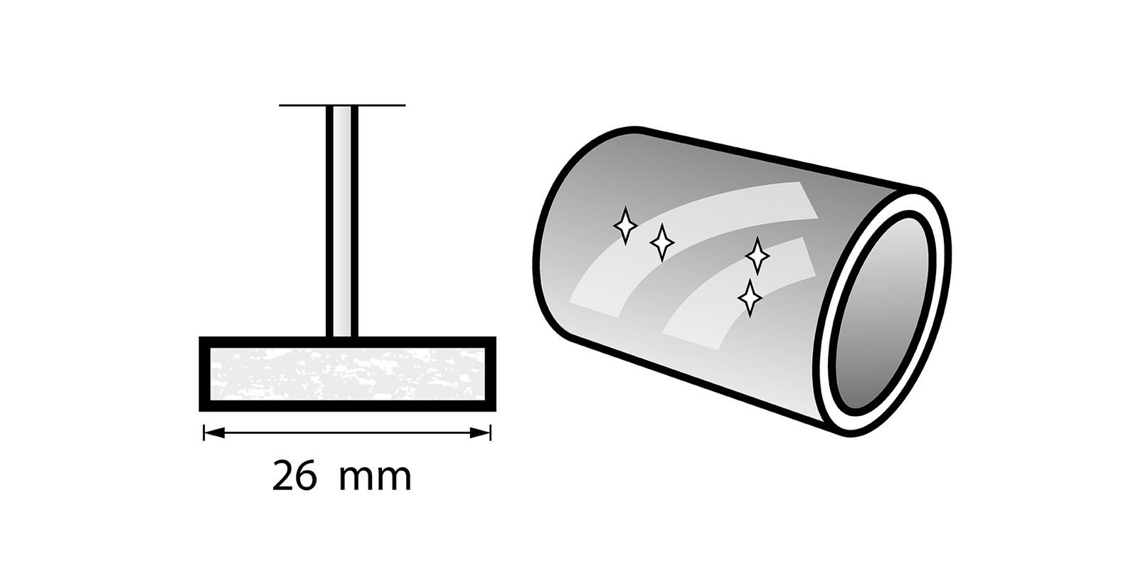 Disco lucidante 26 mm (429) DREMEL - 26150429JA