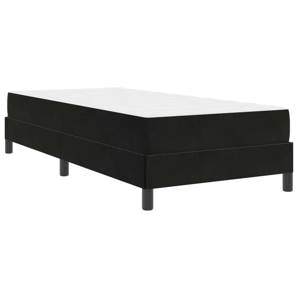 Letto a molle con materasso Nero 80 x 200 cm Tessuto 3398655