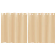 Tende in Voile con Occhielli 2 pz Sabbia
