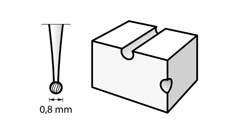 Fresa per incisione 0,8 mm (105) DREMEL - 26150105JA