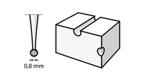 Fresa per incisione 0,8 mm (105) DREMEL - 26150105JA