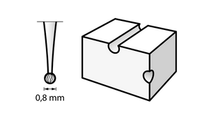 Fresa per incisione 0,8 mm (105) DREMEL - 26150105JA