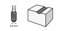 Nastro abrasivo Dremel 6,4 mm grana 60 (431) - 2615043132