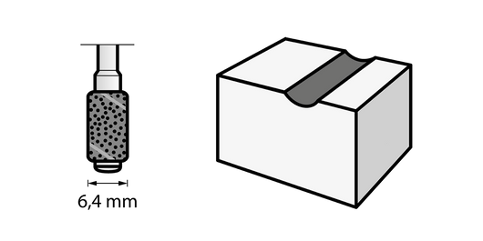 Nastro abrasivo Dremel 6,4 mm grana 60 (431) - 2615043132