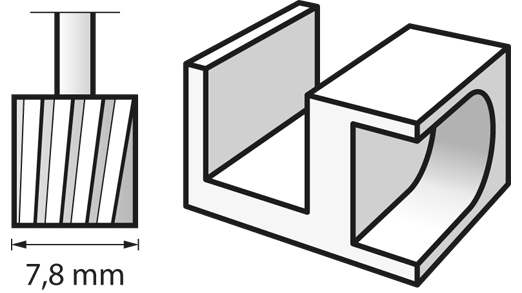 Fresa ad alta velocità 7,8 mm (115) DREMEL - 26150115JA